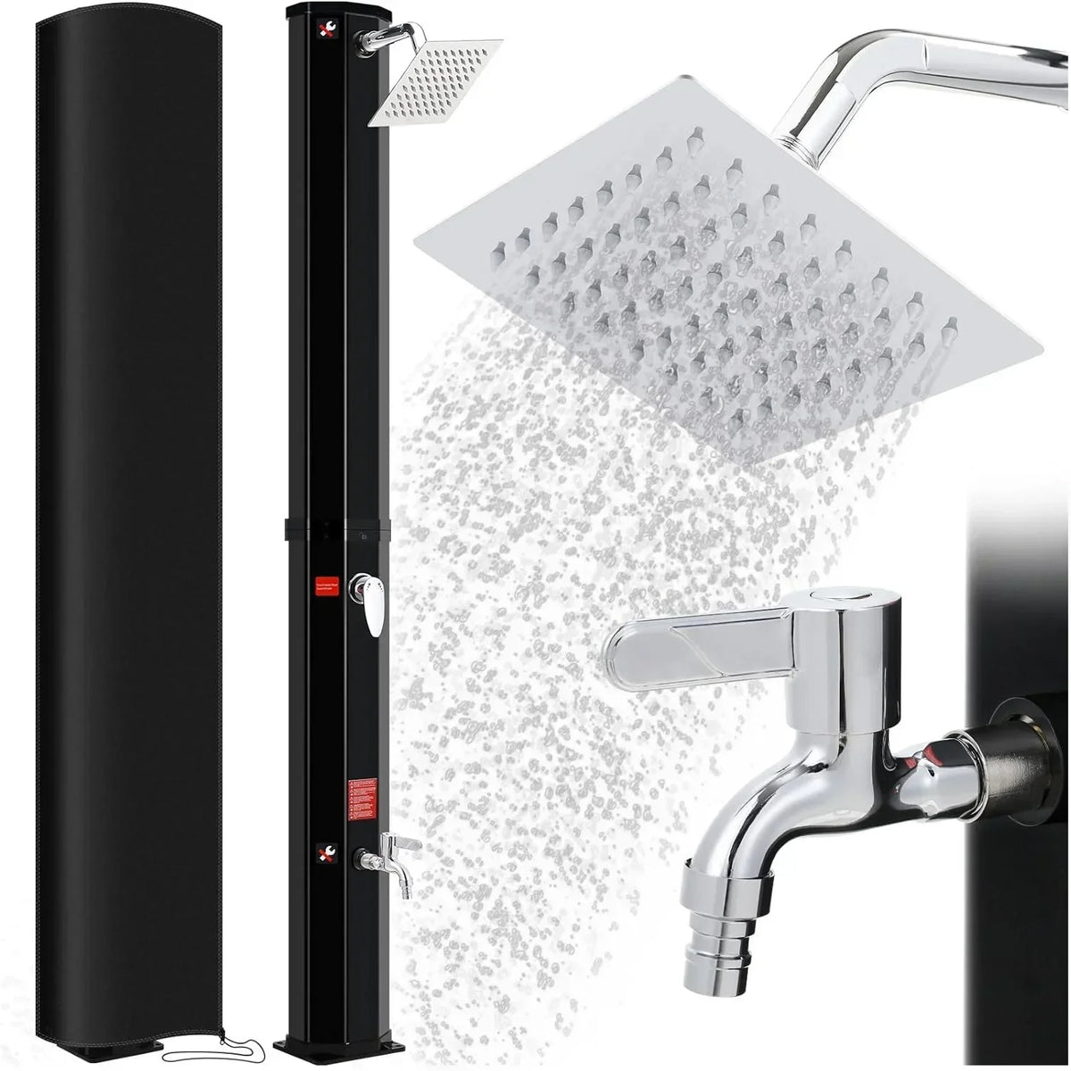 60l Freestanding Outdoor Solar Heated Shower Outdoor Pool