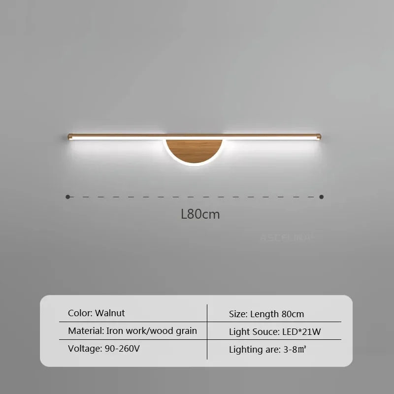 Modern Led Wall Lamp Bathroom Mirror Line Sconce