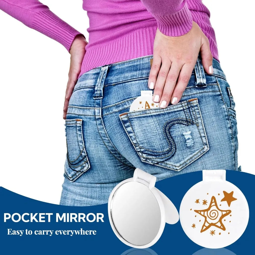 10/20/30 Compact Mirror Bulk Round Makeup Mirror Purse