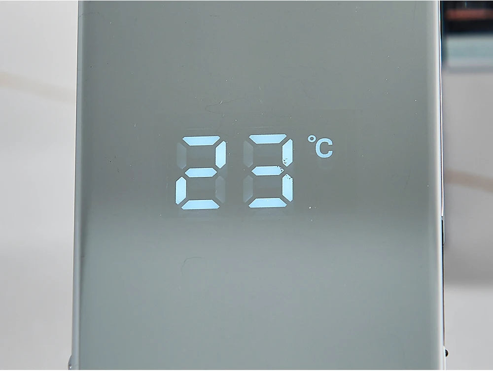 White Chrome Smart Sensor Basin Faucet Screen Digital