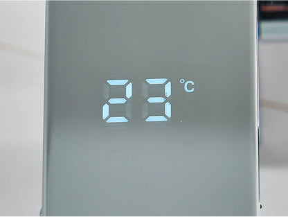White Chrome Smart Sensor Basin Faucet Screen Digital