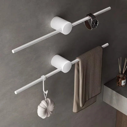 Bathroom Towel Rack Brass Wall-Mounted Toilet Space White