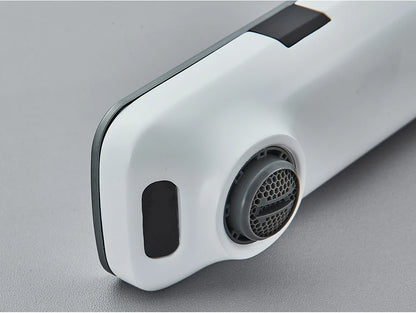 White Chrome Smart Sensor Basin Faucet Screen Digital