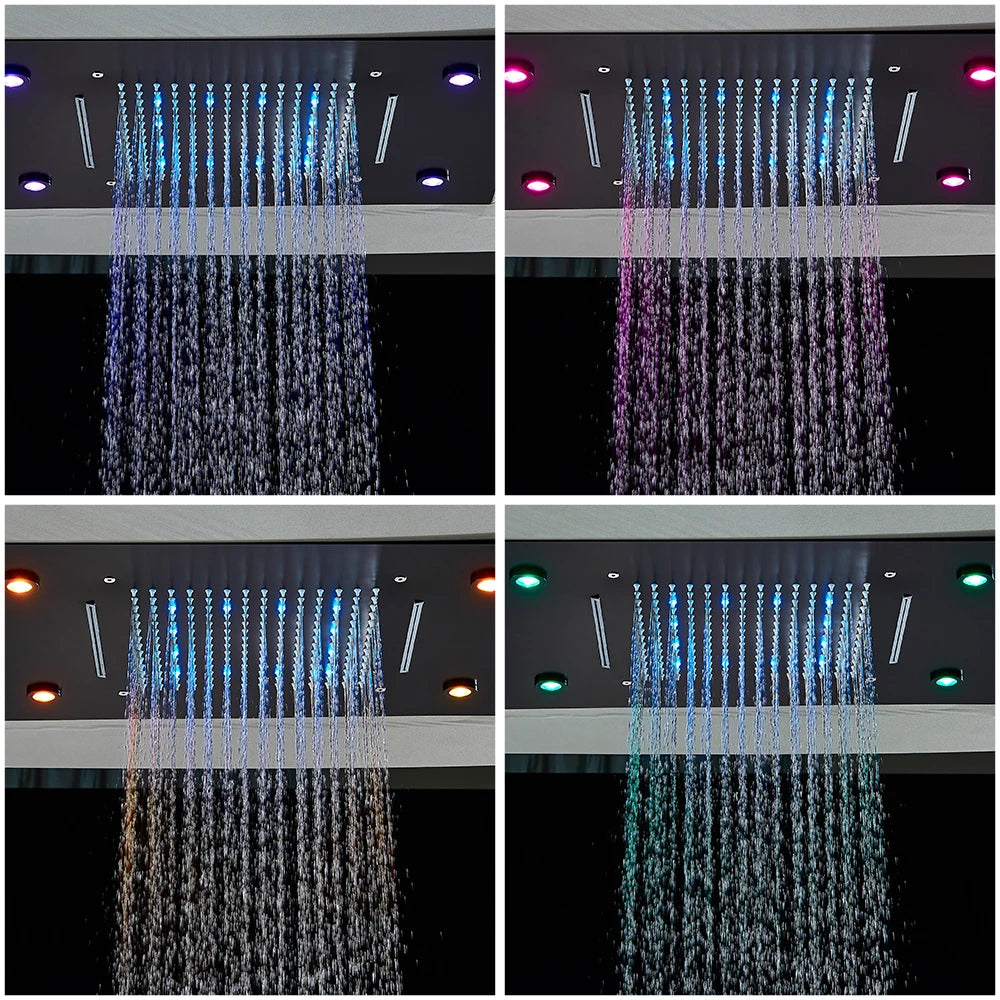 Digital Display Thermostatic Rain Shower System 14 20