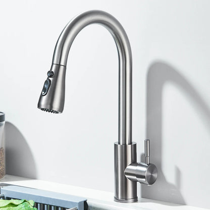 Faucet Brushed Nickel Color Surface Cold Water Faucet