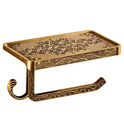 Antique Brass Toilet Paper Holder Bathroom Mobile Tssue