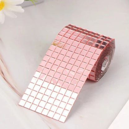 4x100cm Creative Diy Glass Mirror Stickers Mosaic Glass