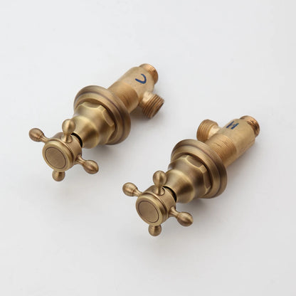 Kemaidi Antique Brass Bathroom Faucets Inch Brass Widespread