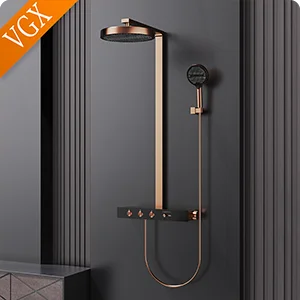 Vgx Thermostatic Shower System Gold Shower Luxury Bathroom