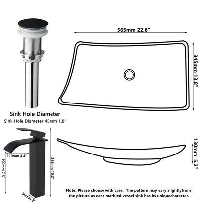 Kemaidi Bathroom Sink Vessel Sink Basin Above Counter