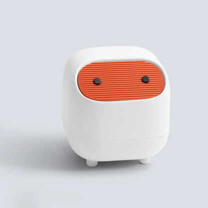 Mini Trash Can Lid Cute Ninja Desktop Trash