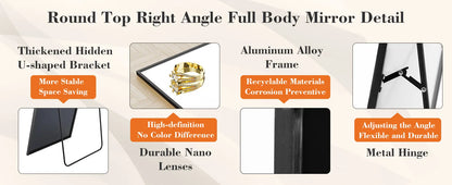 Jhk 64 X21 Full Body Wall Mirror Standing