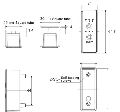 Bathroom Towel Rack Heating Time Controller Electric Dry
