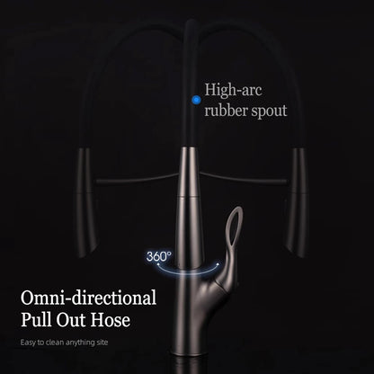 Pull Out Sensor Faucet Handle Digital Display Pull