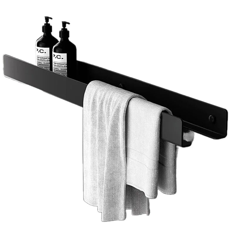 Luxury Minimalist Black Bathroom Rack Towel Rack -