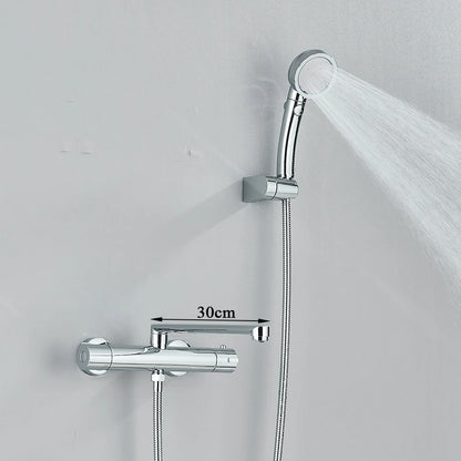 Thermostatic Shower Faucet Bathroom Black Mixertap Thermostat