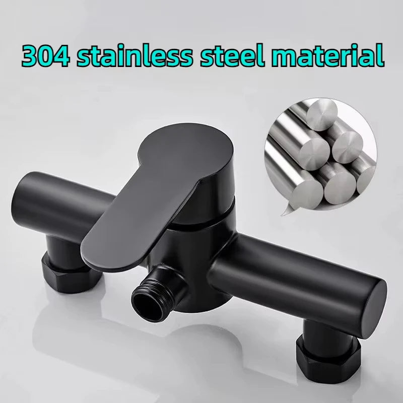 304 Stainless Steel Bathroom Shower Faucet Wall Mounted