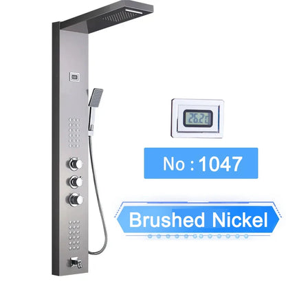 Led Shower Panel Digital Display Shower Faucet System