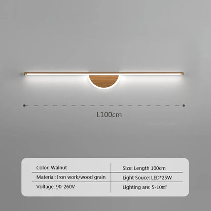 Modern Led Wall Lamp Bathroom Mirror Line Sconce