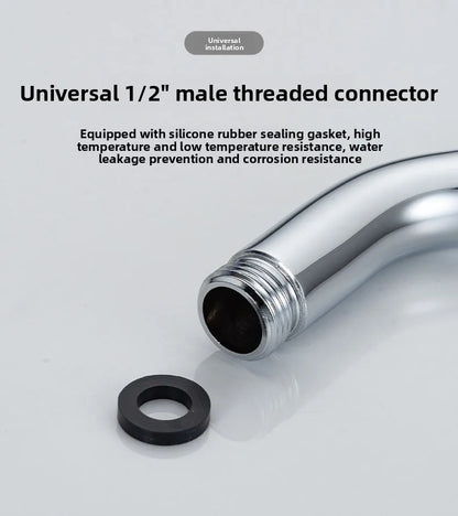 Shower Head Extension Arm Adjustable Angle Rotatable Connector