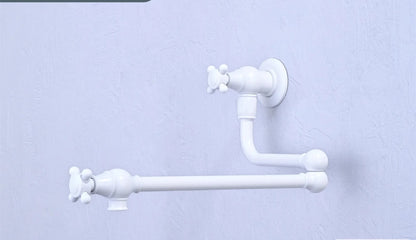 Brushed Gold Pot Filler Tap Wall Mounted Foldable