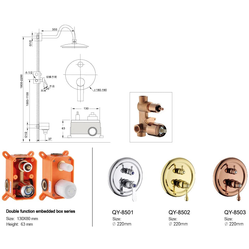 Bakala Good Quality Chrome / Golden Finish Wall