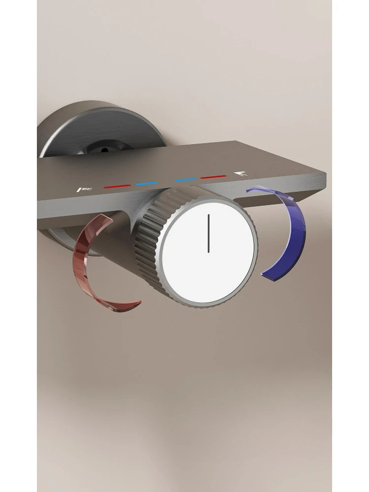 Two Ways Water Outlet Knobbed Bathroom Shower System