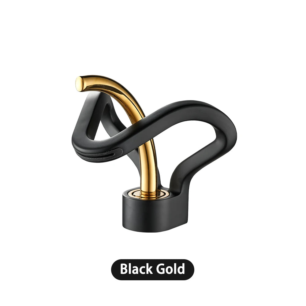 Black Gold Basin Faucet Bathroom Washbasin Water Mixer