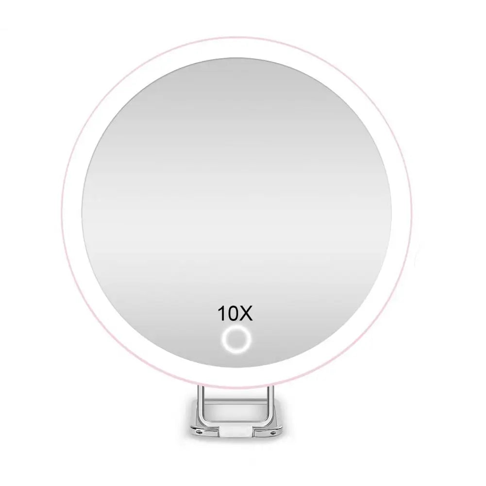 10/20/30x Magnifying Mirror Led Light Tweezers 360 Degrees