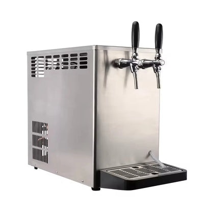 Countertop Draft Beer Cooler - Dual/Single Tap Stainless