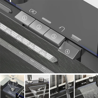 Nano Black Sink Large Slot Integrated Digital Display