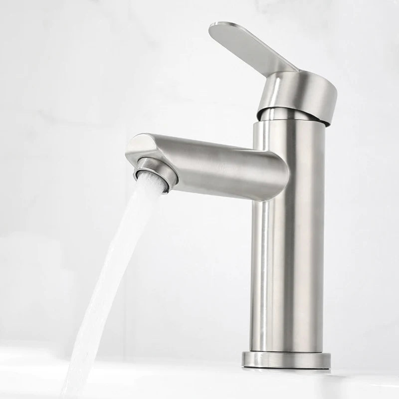 Bathroom Sink Faucet 304 Stainless Steel Cold Water