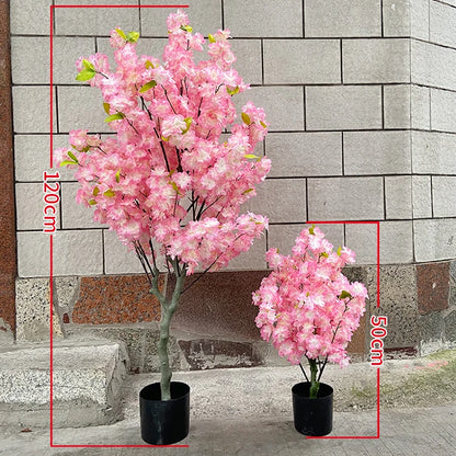 Decoration Artificial Cherry Tree Bonsai Wedding Indoor Living