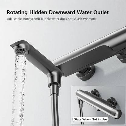 Solid Brass Bathroom Shower Faucet Luxury Bathtub Mixer