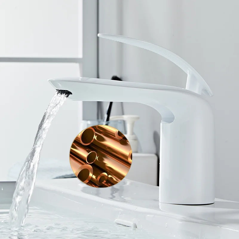 Tolm Waterfall Basin Faucet Water Tap Chrome Bathroom