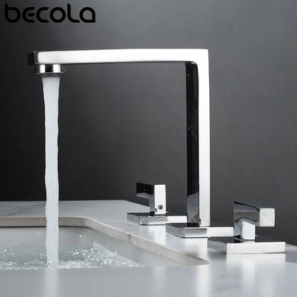 Brushed Gold Basin Faucet Total Brass Black Bathroom