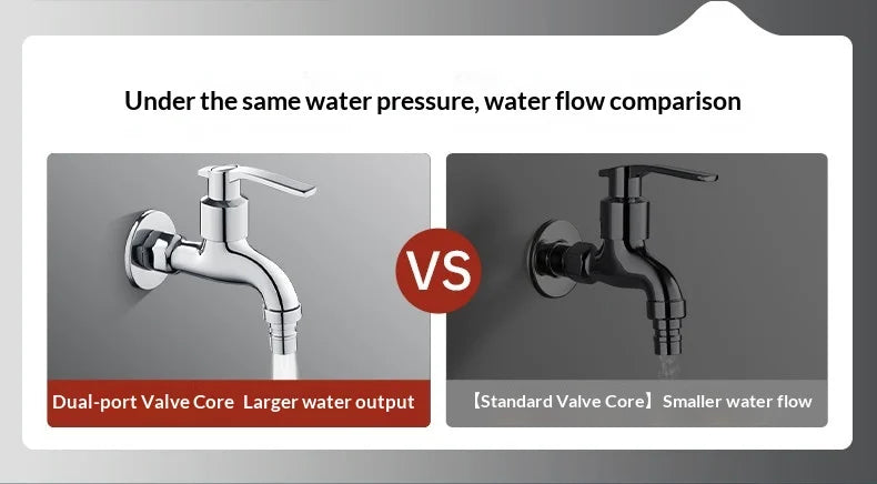 Zinc Alloy Wall Mount G1/2 Cold Water Tap