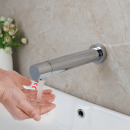 Zappo Matte Black Bathroom Faucet Wall Mount Sensor