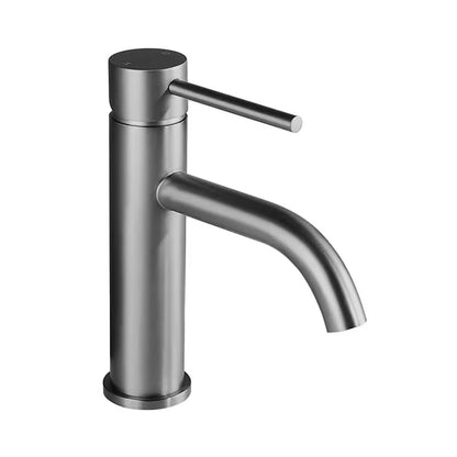 Brushed Rose Gold Bathroom Sink Faucet Deck Mounted