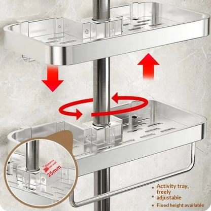 Bathroom Shelf Shampoo Soap Holder Shower Tray Toilet