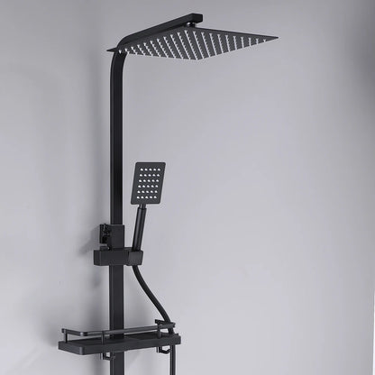 Matte Black Shower Faucet Rainfall High Quality All