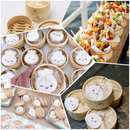 10-30pack In Mini Bamboo Steamer Appetizer Display Catered