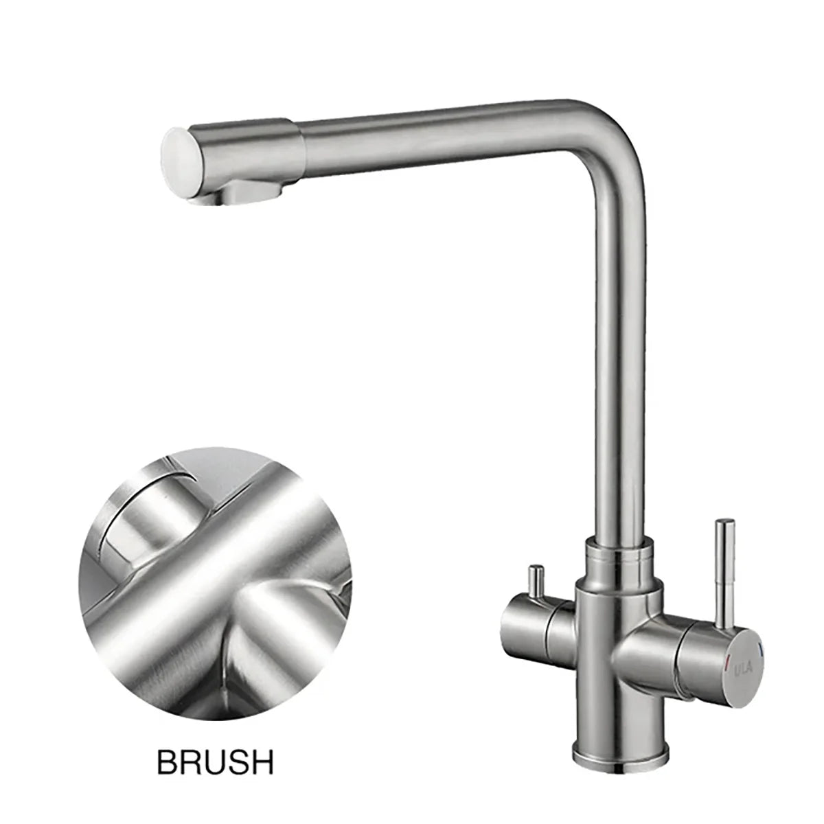 Ula Filtered Faucet Gold Purifier Faucet Dual Sprayer