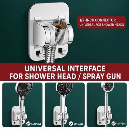 Adjustable Suction Cup Shower Caddy Bathroom Wall-Mounted