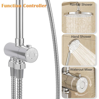 Bathroom Shower System Stainless Steel Showers Faucet Shelf