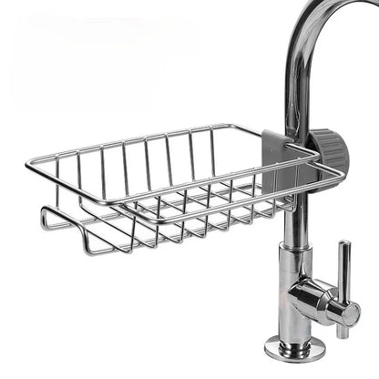 Sink Faucet Shelf Bathroom Shelf Soap Sponge Drain