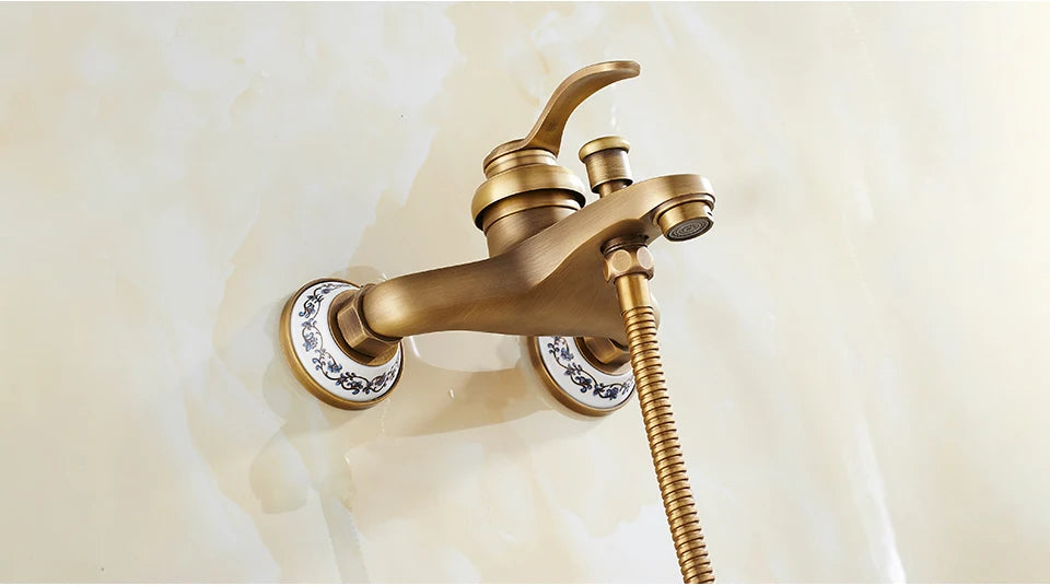 Poiqihy Wall Mounted Hand Held Shower Head Kit