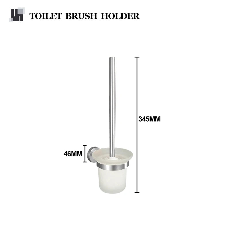 Brushed Nickel Bathroom Towel Bar Bath Robe Hook