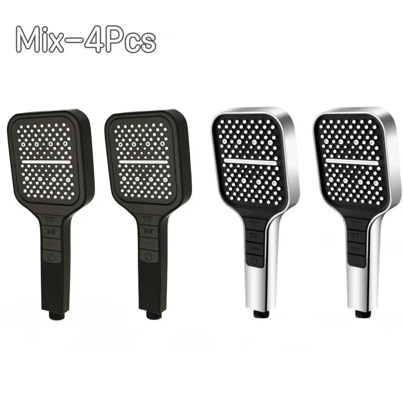 1-4pcs High Quality Bathroom High Pressure Rain Shower