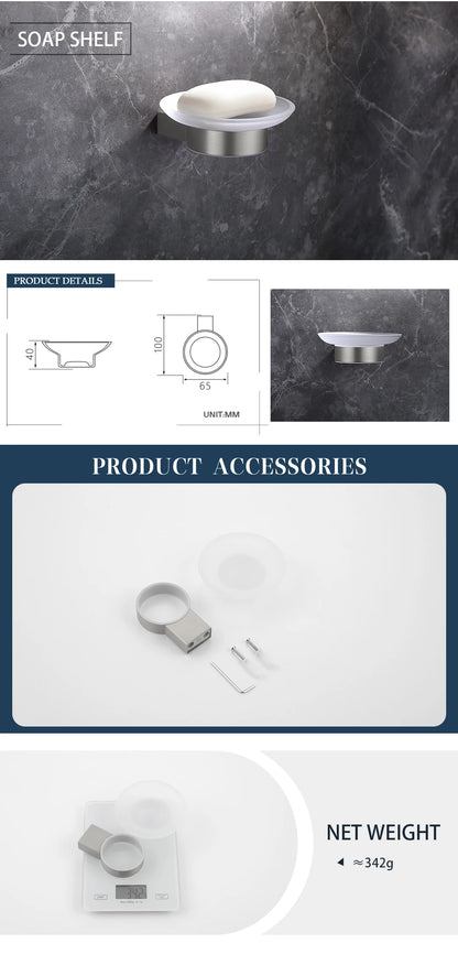 Bathroom Hardware Stainless Steel Bathroom Wall Mounted Towel
